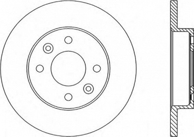 OPEN PARTS bda144610 -  Тормозной диск